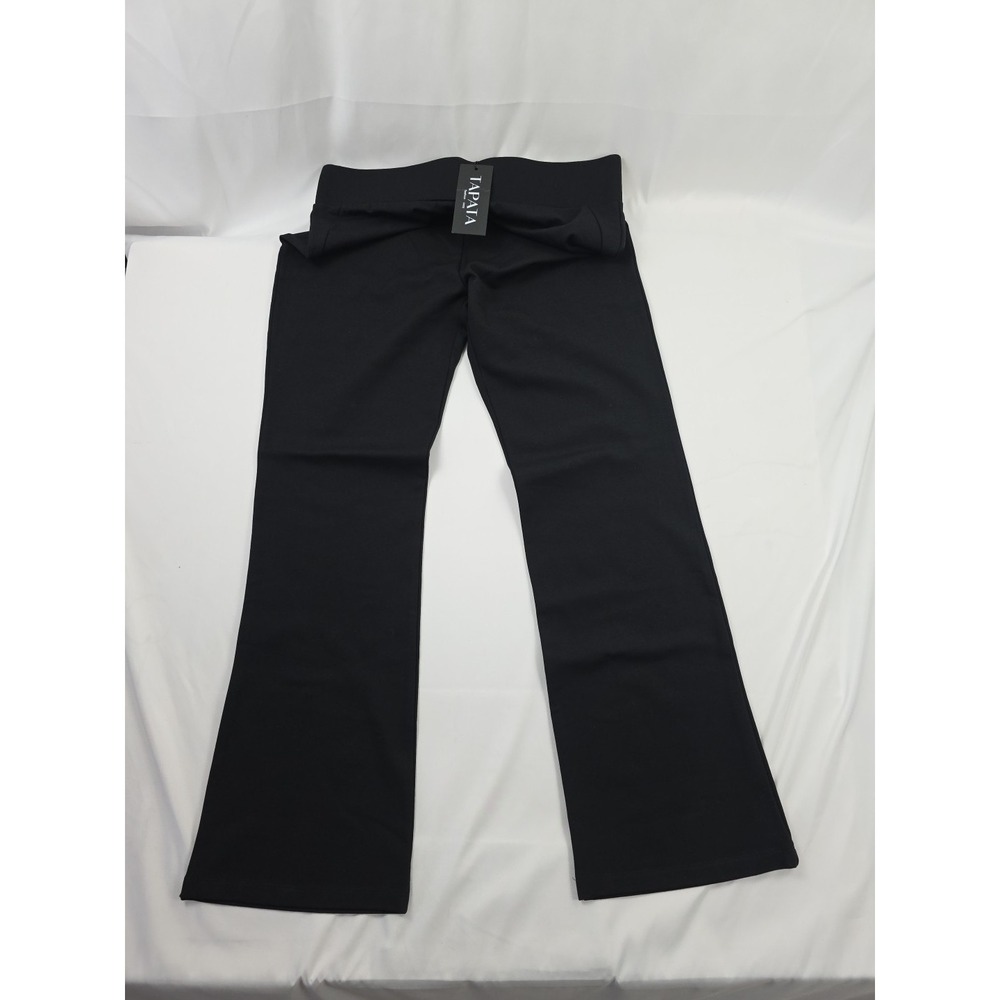 Tapata Women's Bootcut Pants Stretch Flared High Waisted Black Size XL 36x34